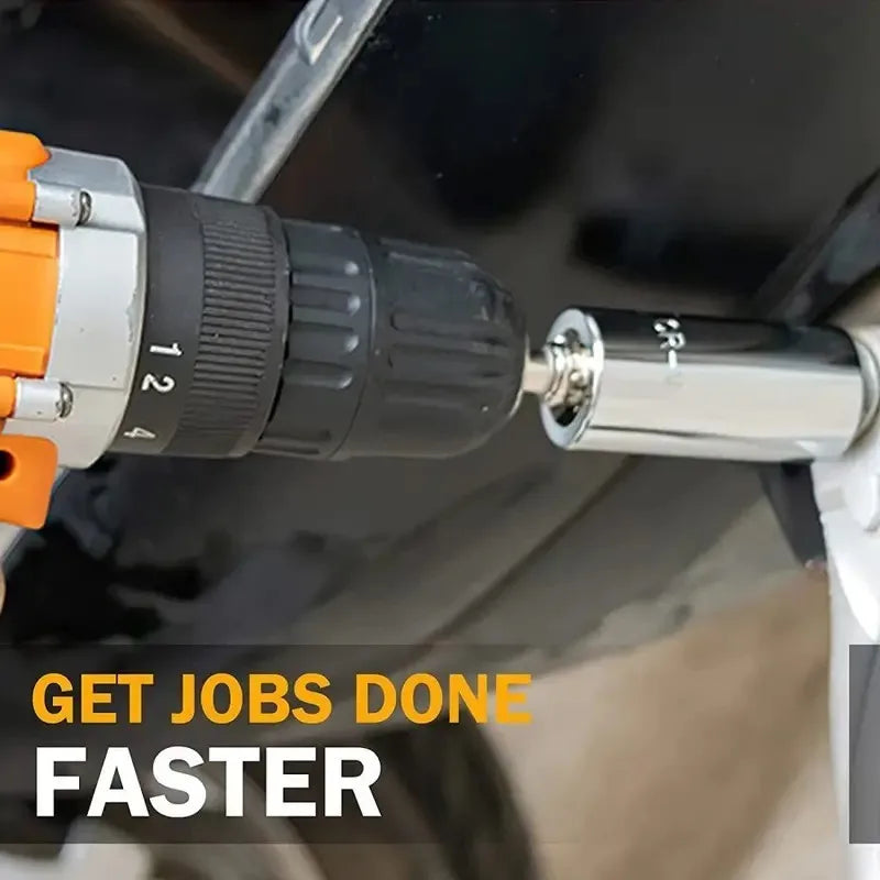 مفتاح ربط متعدد الوظائف من 7 إلى 19 ملم مع محول مثقاب