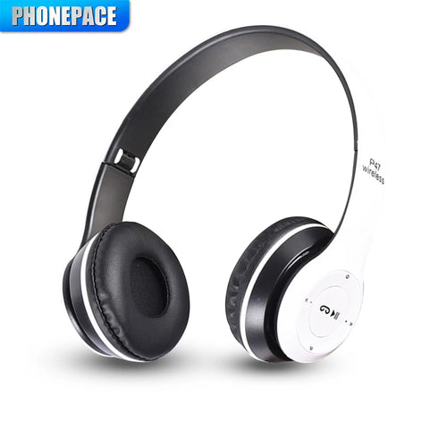 P47 Bluetooth 5.0 Foldable Wireless Headphones with Microphone