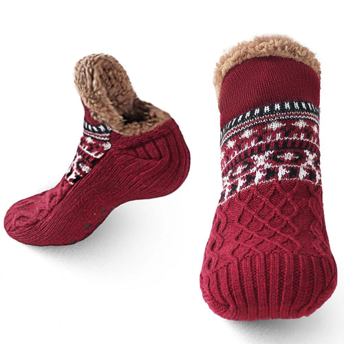 Winter Haus Slipper Socken für Damen und Herren