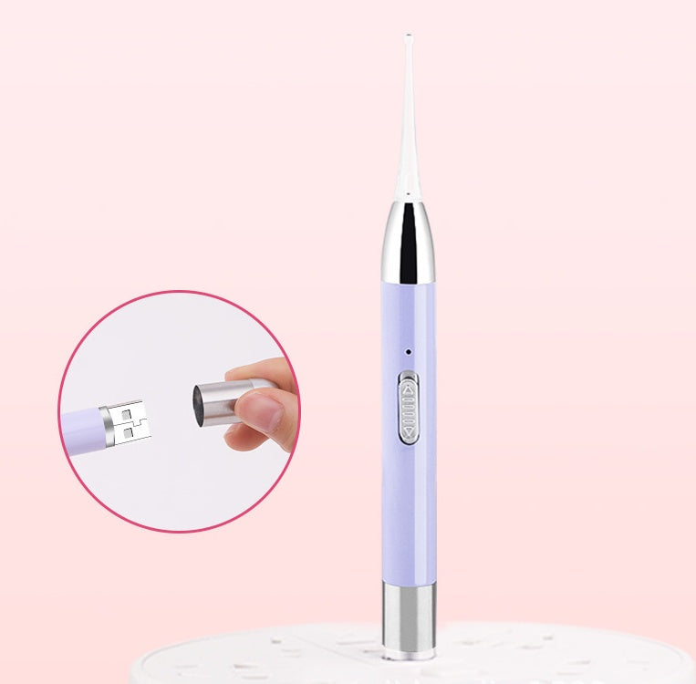 Rechargeable luminous ear cleaner for children and babies 