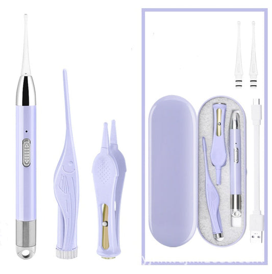 منظف ​​أذن مضيء قابل لإعادة الشحن للأطفال والرضع 