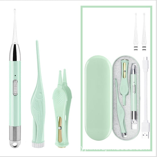 Rechargeable luminous ear cleaner for children and babies 