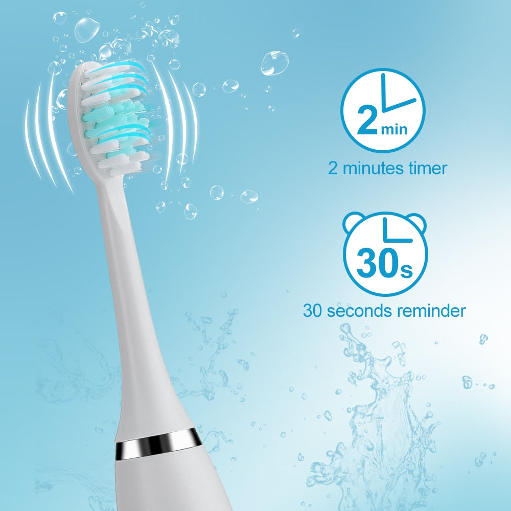 Electric toothbrush with 6 modes and 4 speeds 