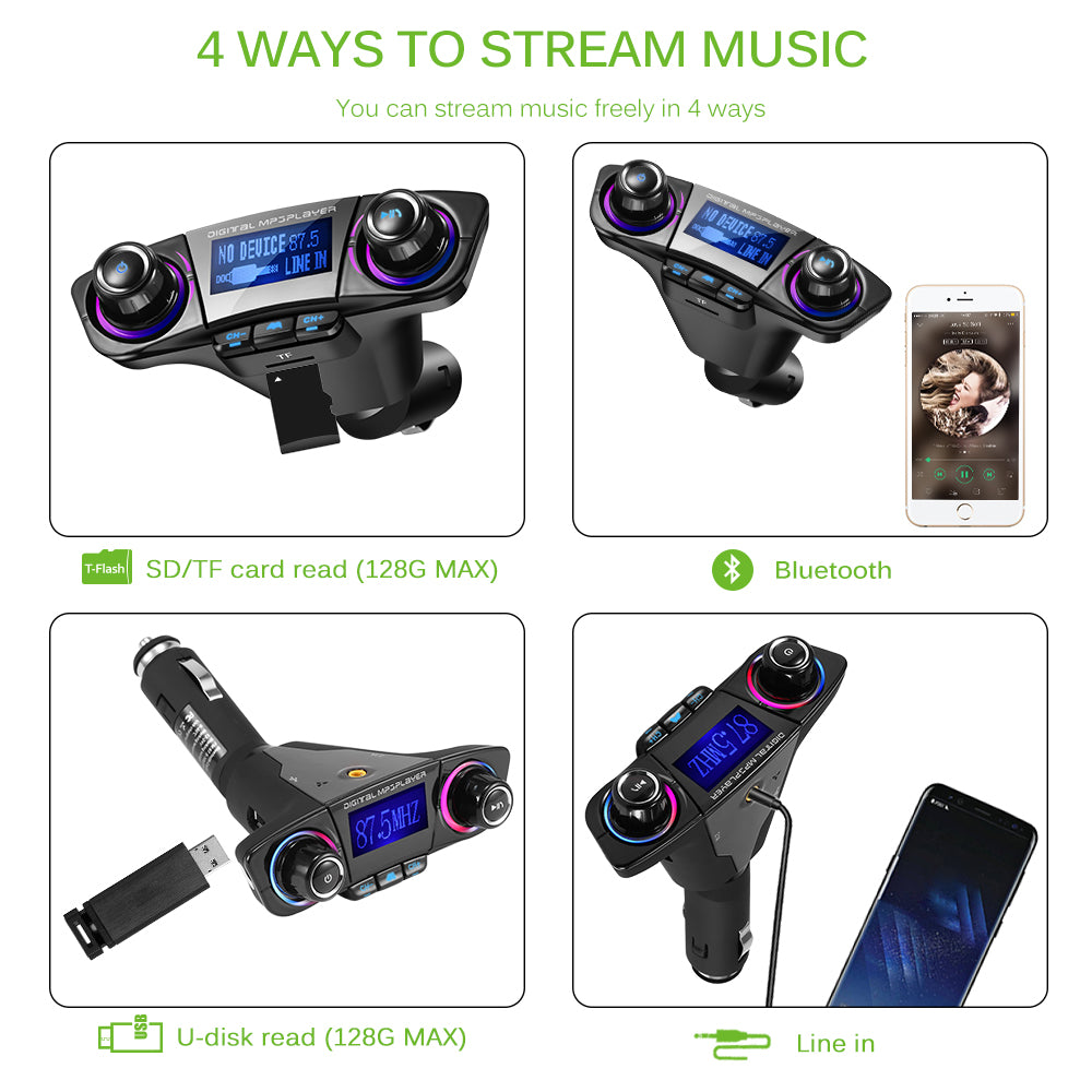 Car FM Transmitter - Bluetooth