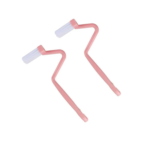 Curved toilet brush with long handle 