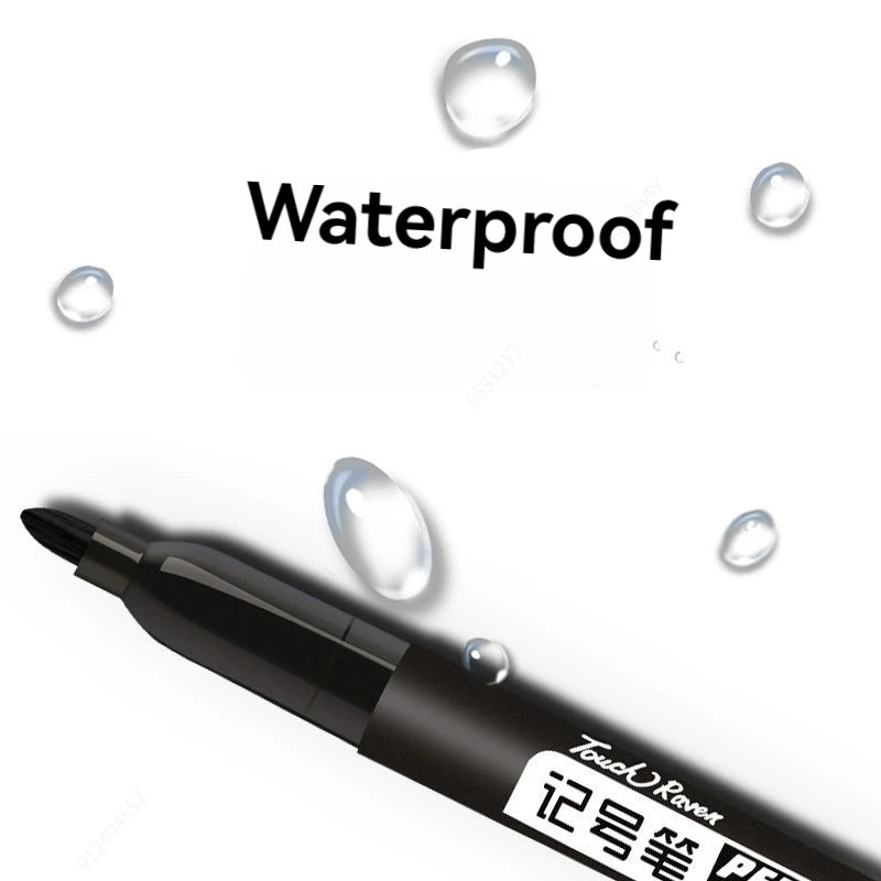 مجموعة أقلام تحديد دائمة مقاومة للماء - 6 قطع 