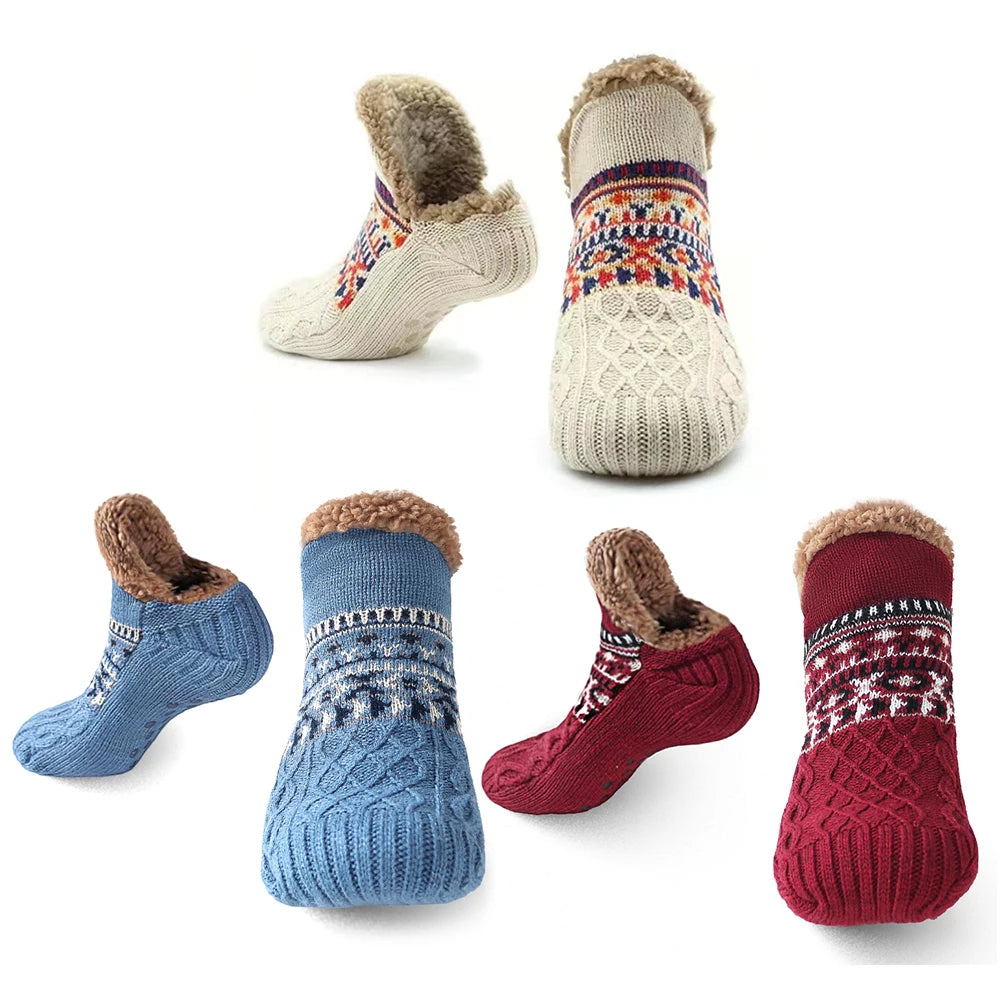 Winter Haus Slipper Socken für Damen und Herren