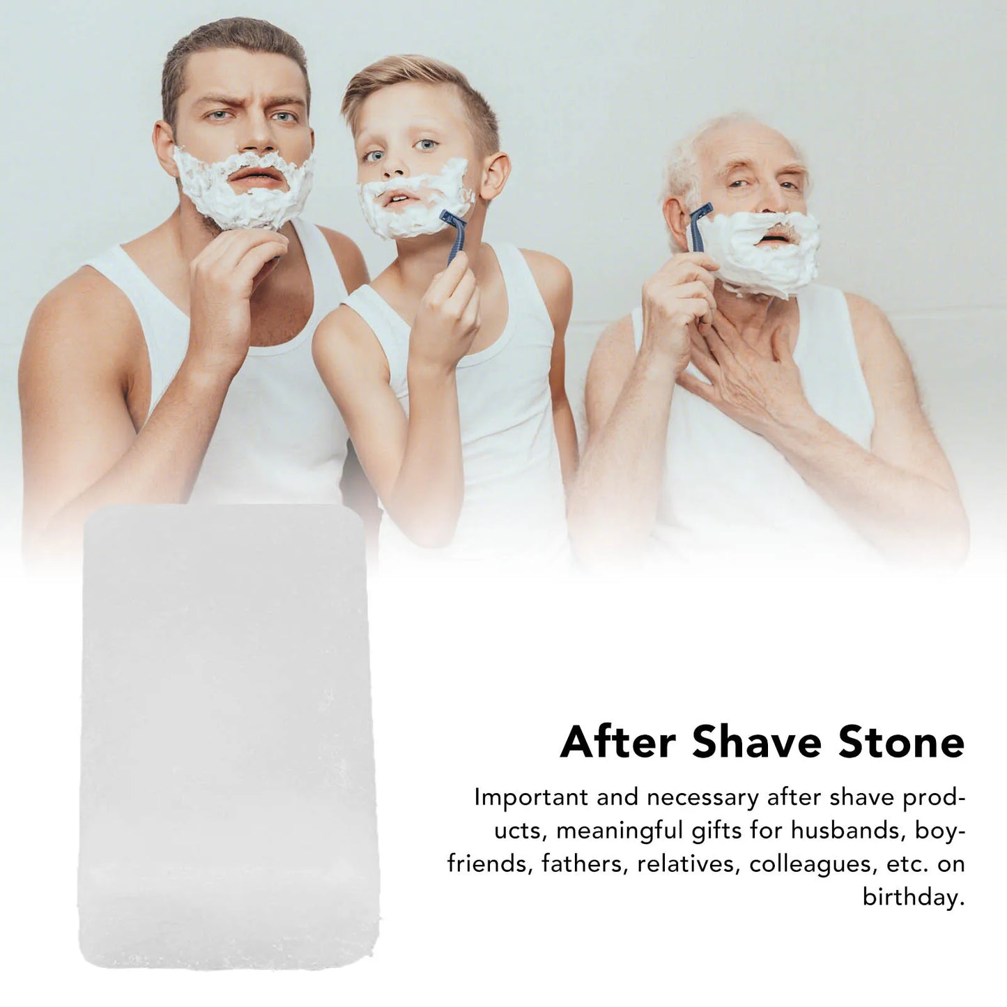 After Shave Alum Block Home Travel Portable Men Skin Soothing Post 