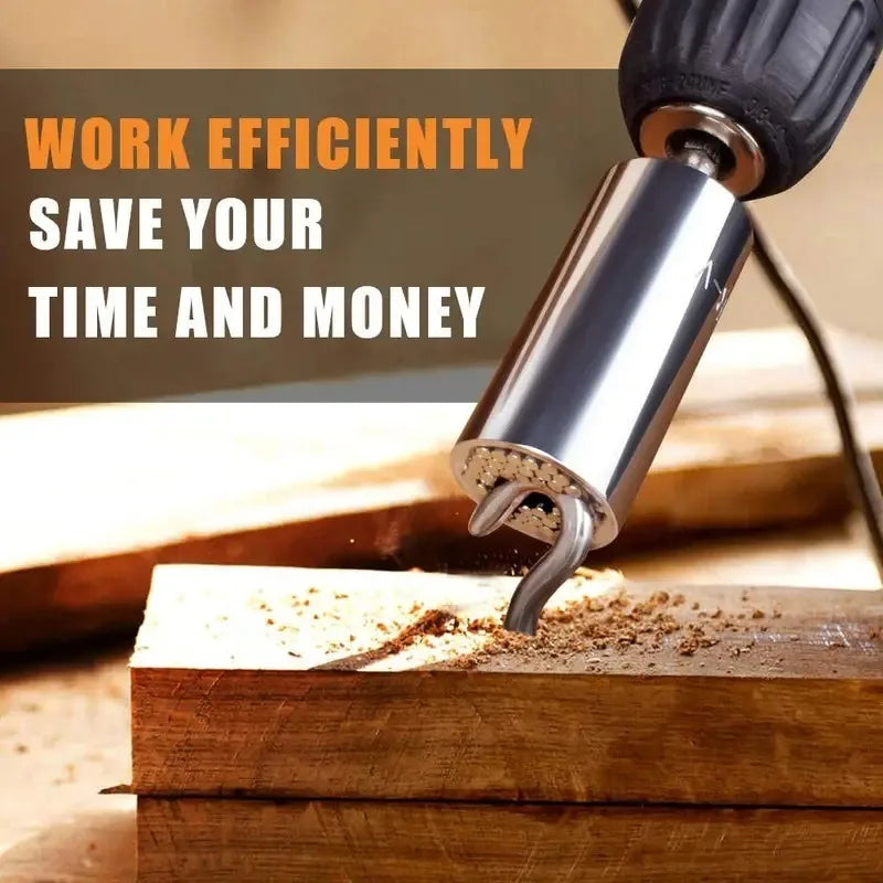 مفتاح ربط متعدد الوظائف من 7 إلى 19 ملم مع محول مثقاب