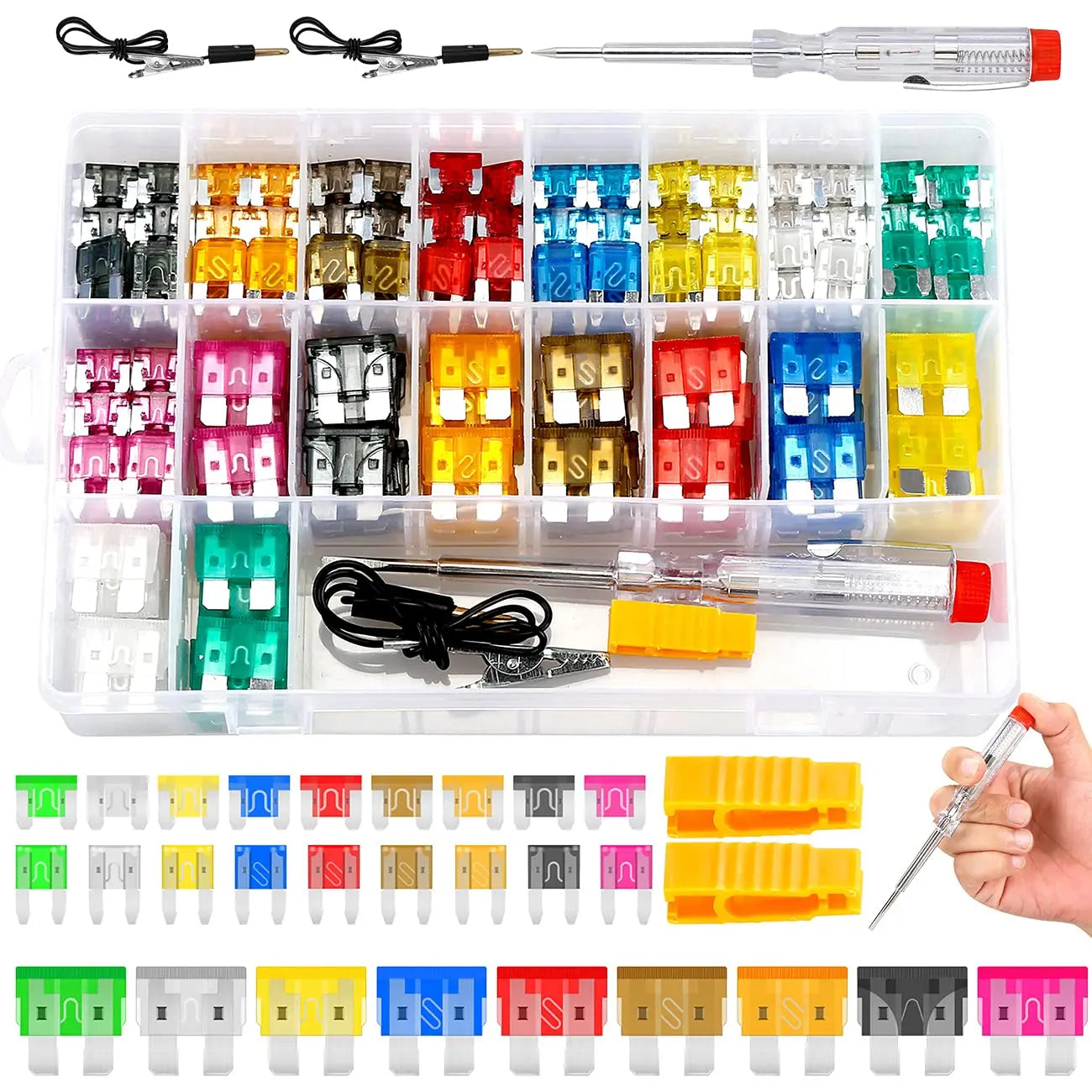 306-piece automotive fuse set (standard, mini, low-profile) 