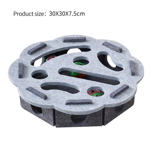 Katzenspielzeug aus Filz mit Puzzle Box