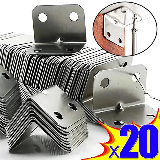 Steel angle brackets, 20 pieces