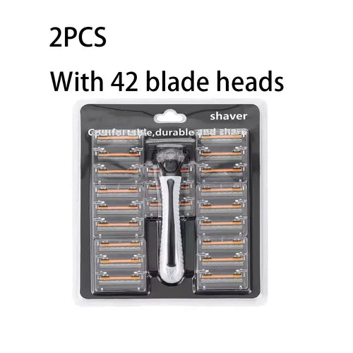 ماكينة حلاقة ثلاثية الشفرات للجنسين مع قبضة مضادة للانزلاق 