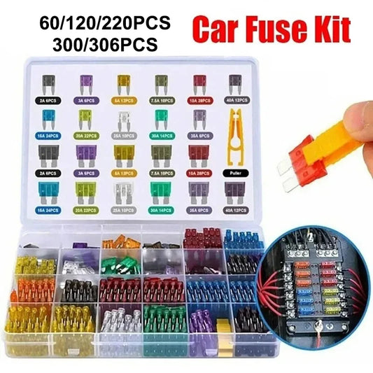 Car fuse set – 300 to 306 pieces (various sizes) 