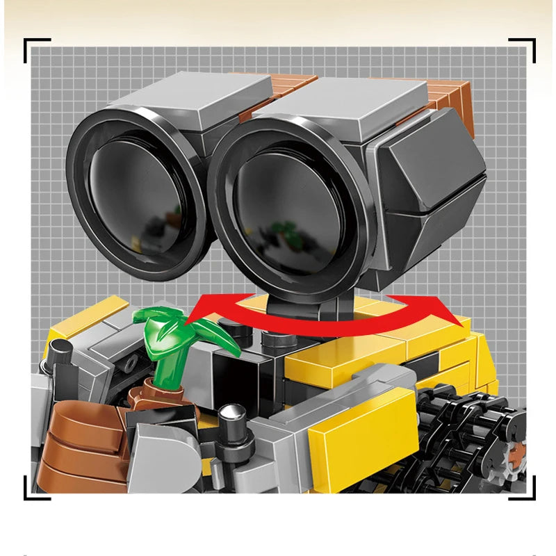 Mini Wall E Baustein Set MOC Movie Edition