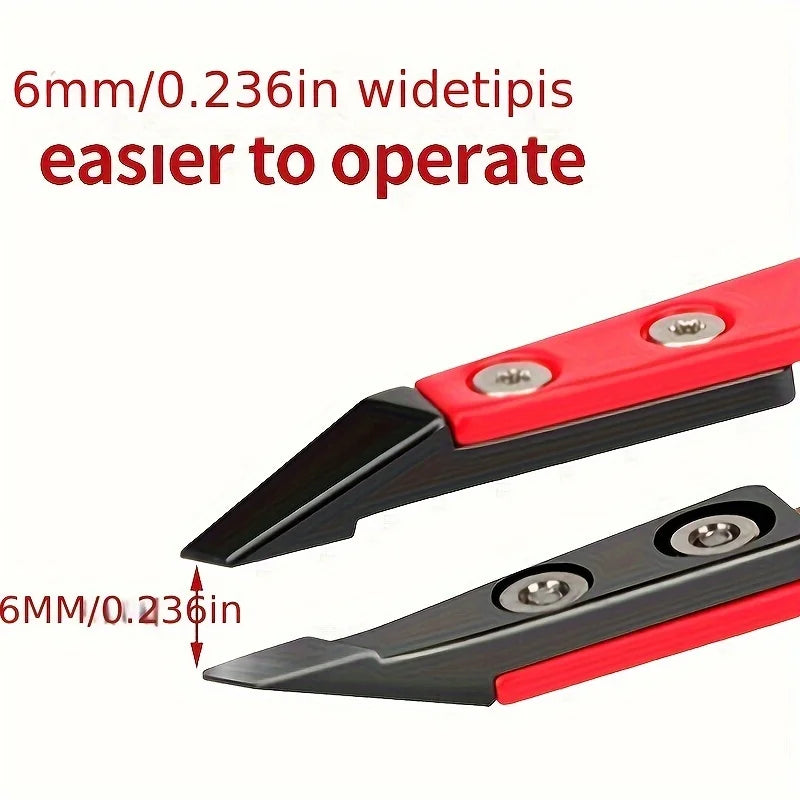 ملقط سيراميك الزركونيا – طرف من الفولاذ المقاوم للصدأ 