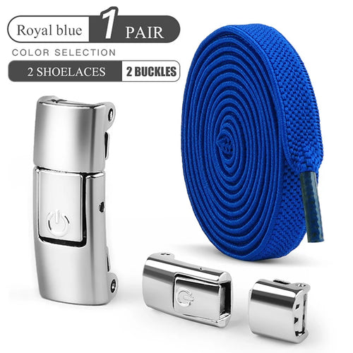 Shoelaces with metal clasp 