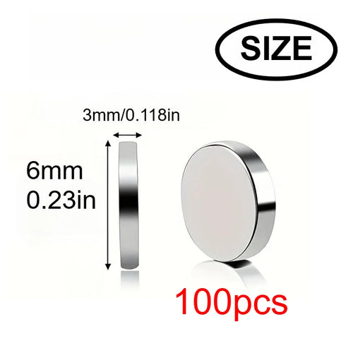 Mini Whiteboard Magnete 10×3 mm / 6×3 mm