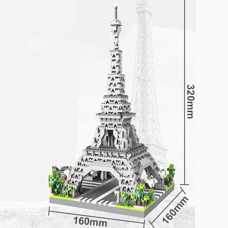 MOC Paris Tower Street View Mini Baustein Set