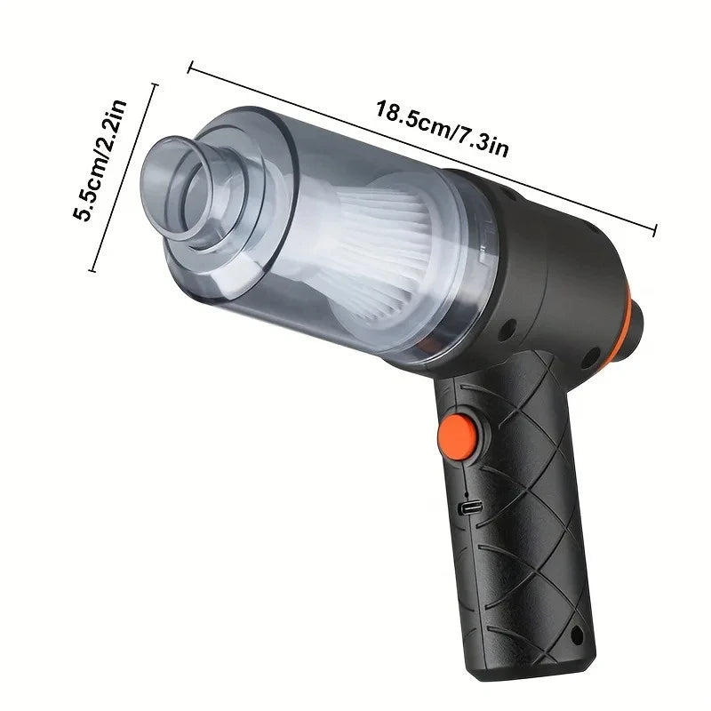 مكنسة كهربائية لاسلكية للسيارة ذات قوة شفط عالية الأداء 