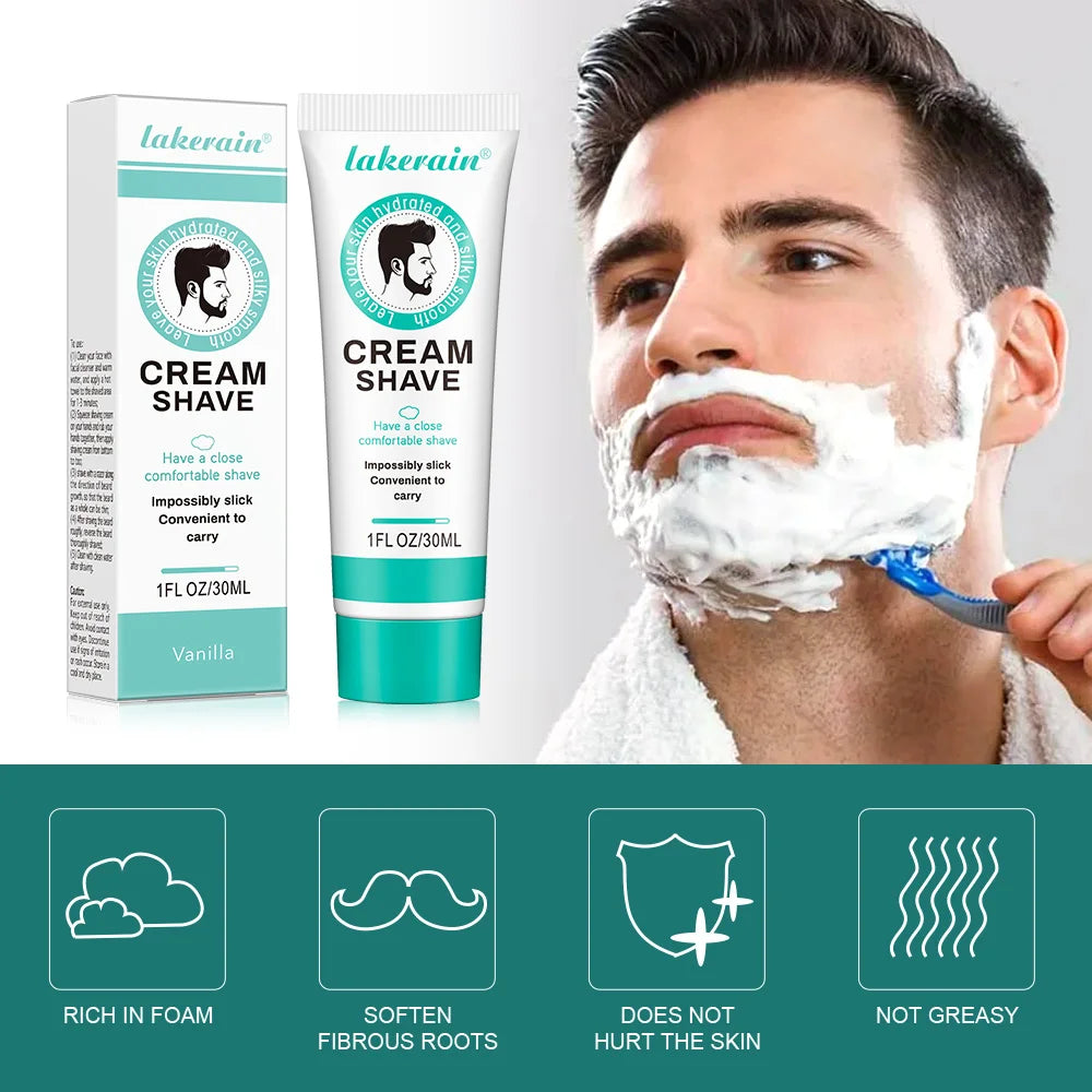 Moisturizing men's shaving cream 