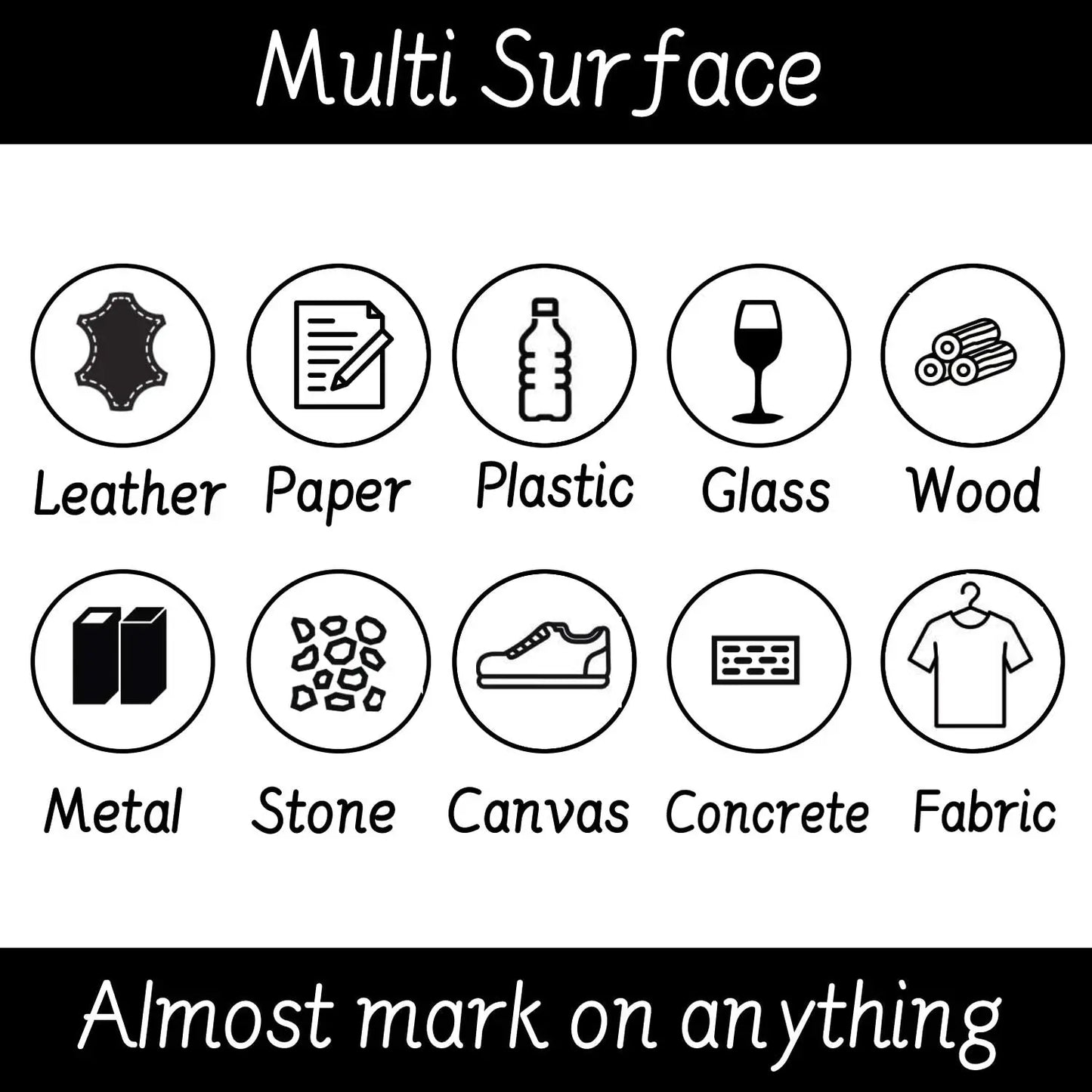 Permanent Marker Set – 6 pieces