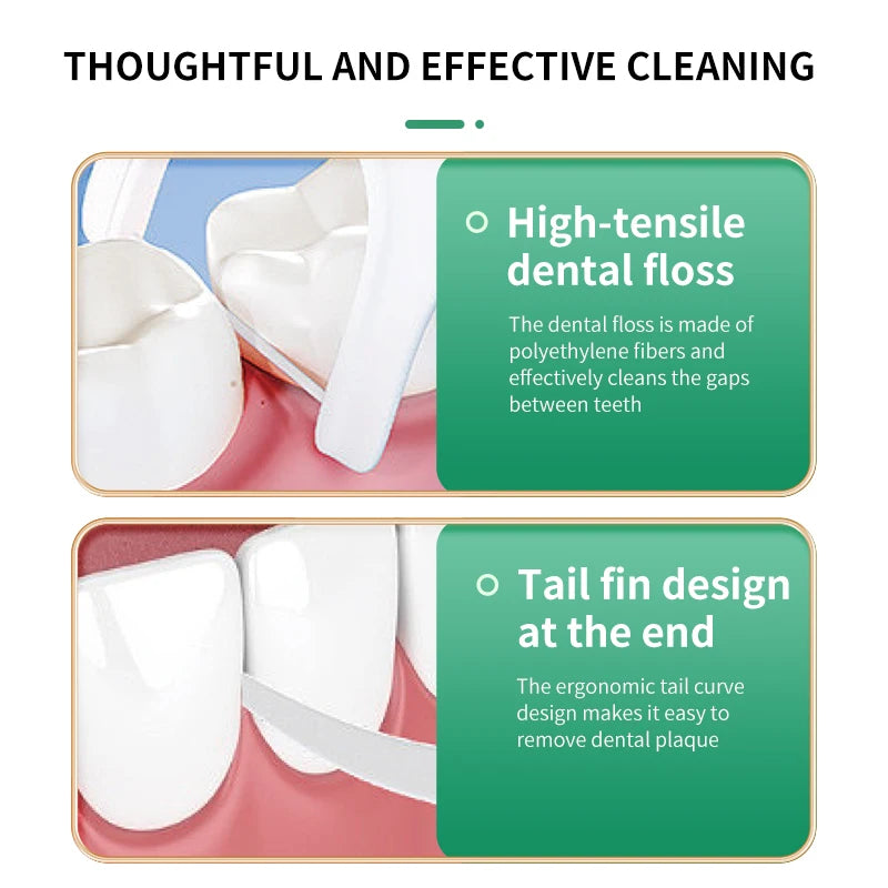 أعواد خيط تنظيف الأسنان في حقيبة سفر 