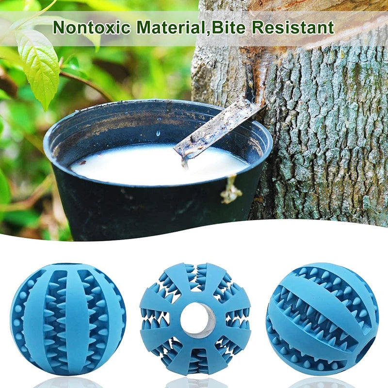 Naturgummi Hundespielball zur Zahnpflege