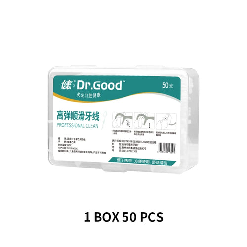 أعواد خيط تنظيف الأسنان في حقيبة سفر 