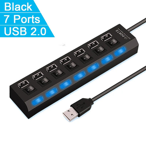 USB-2.0-Hub mit 4 oder 7 Ports