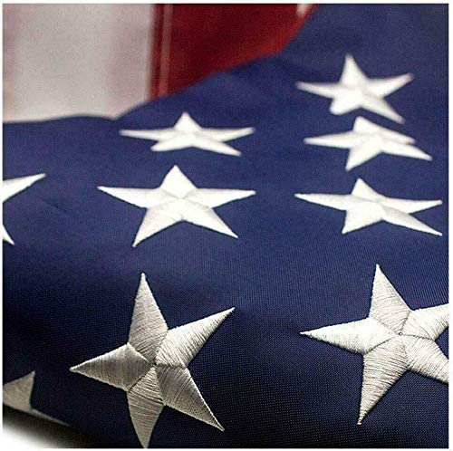 Outdoor USA Flag – Embroidered Stars, Heavy Duty, UV Resistant 