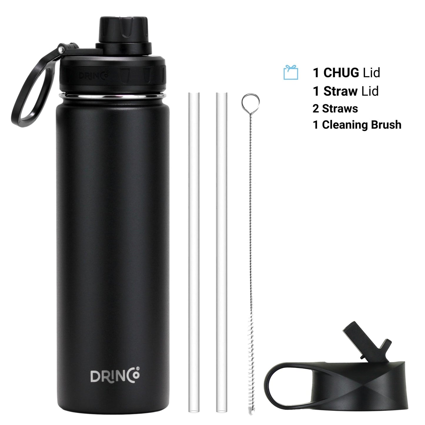 DRINCO Stainless Steel Water Bottle 