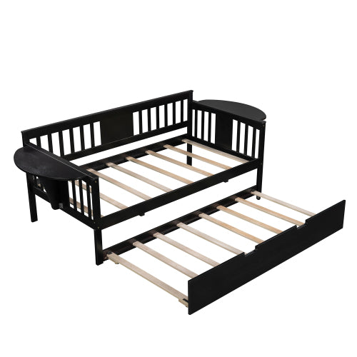 Daybed mit Ausziehbett Grau
