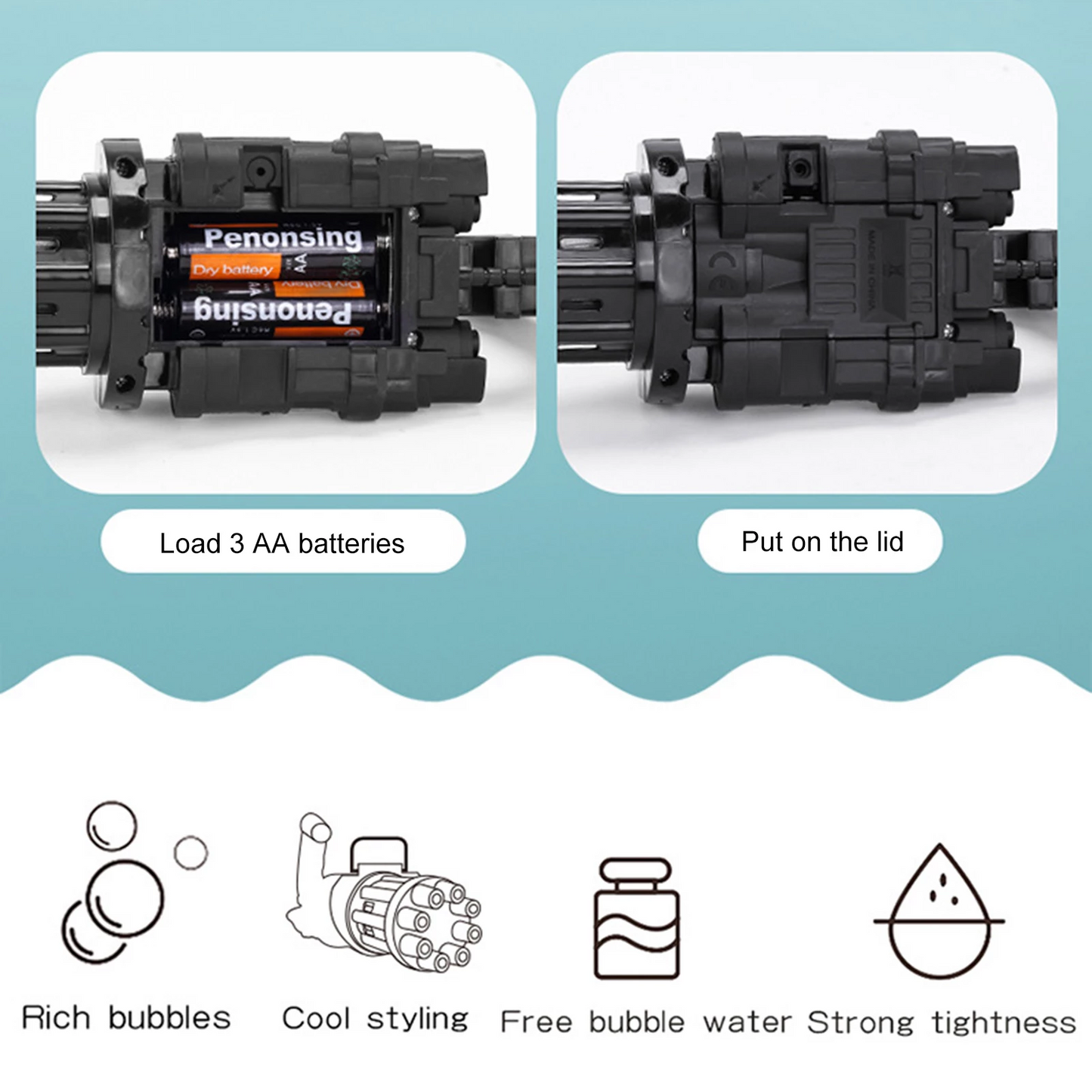 Bubble Gun für Kinder - Seifenblasen