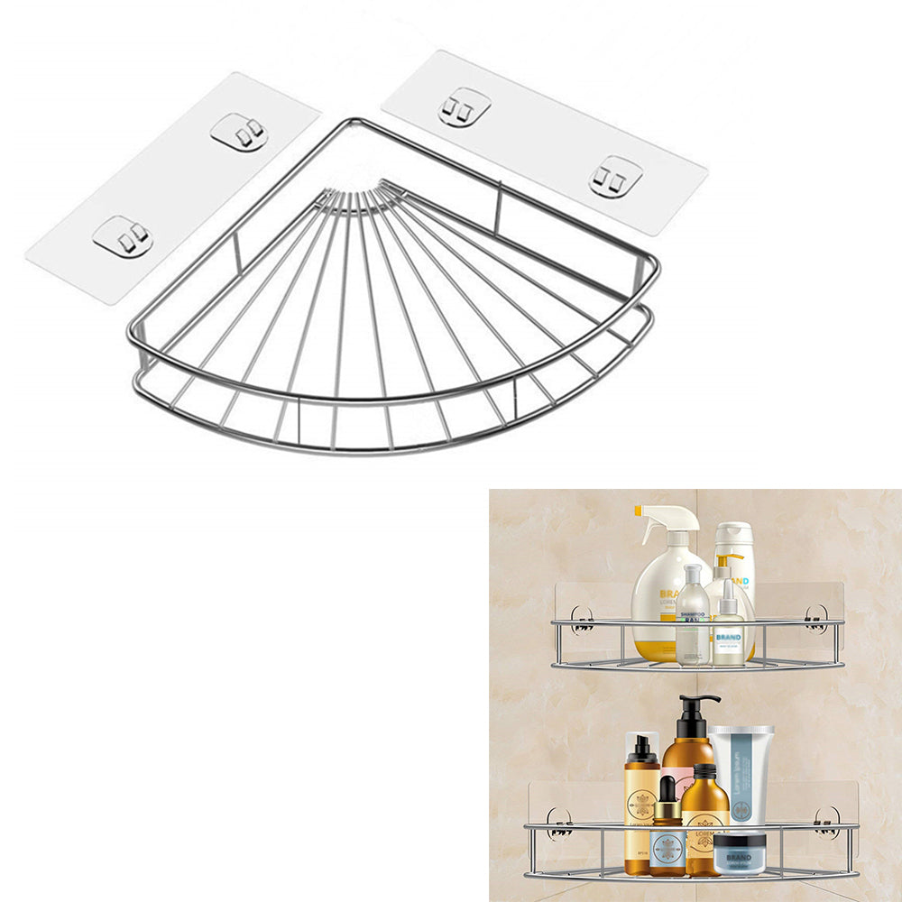 Badezimmerregal aus Edelstahl – selbstklebend & bohrfrei