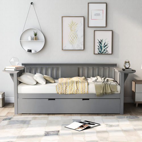 Daybed mit Ausziehbett Grau