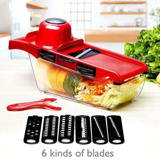 Vegetable slicer 6 in 1 stainless steel 