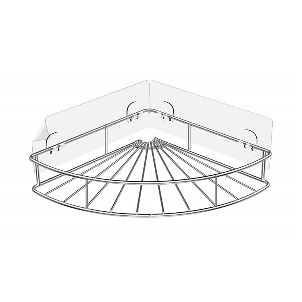 Badezimmerregal aus Edelstahl – selbstklebend & bohrfrei